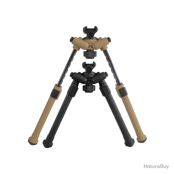Bipied tactique KECK K808 / K809 - 200 � 287 mm - Noir / M-LOK