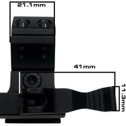 Collier de montage KECK KE1630 - tube 30 mm - Picatinny - hauteur 17,1 mm