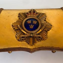 Authentique Kartuschl&aring;da / Giberne d'Officier de Cavalerie Su&eacute;doise m/1895