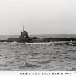 Carte postale ancienne Sous-marin Gorgone 1915 - N&deg;8937