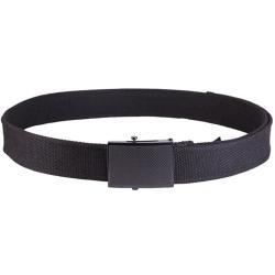Ceinture Tactique Mil-Tec 40mm Polyester Boucle M&eacute;tal Ajustable Noir EDC Outdoor