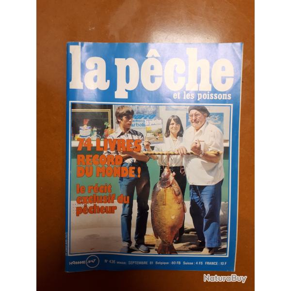 La p�che et les poissons num�ro 436 ( Septembre 1981 )