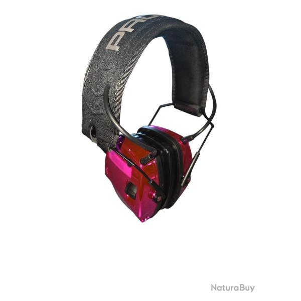 Casque ProHear Anti-bruit 27dB haute qualit� coussin gel rose brillant bluetooth