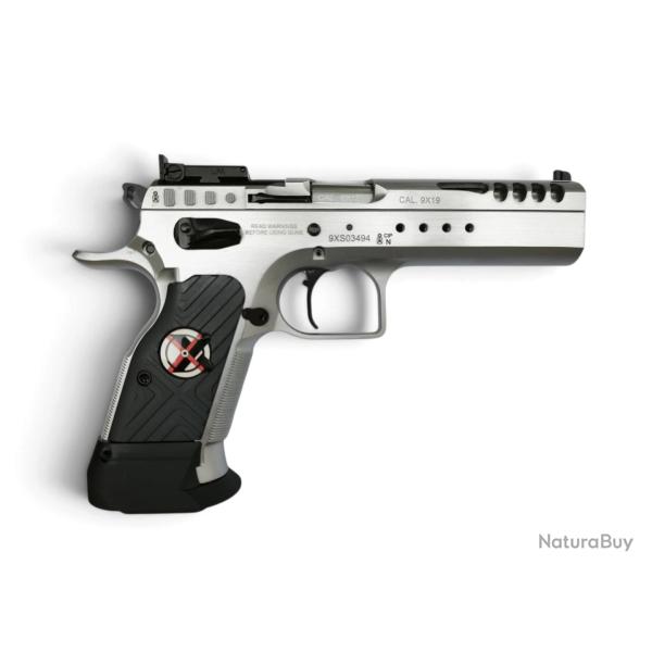 PISTOLET TANFOGLIO XTREME LIMITED CUSTOM CHROME OPTIC READY 9X19
