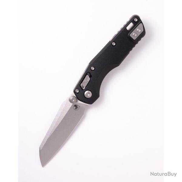 Couteau Microtech MSI Mini Lame Acier M390MK Manche Aluminium Noir RAM-LOK Made In USA MCT210M10FL