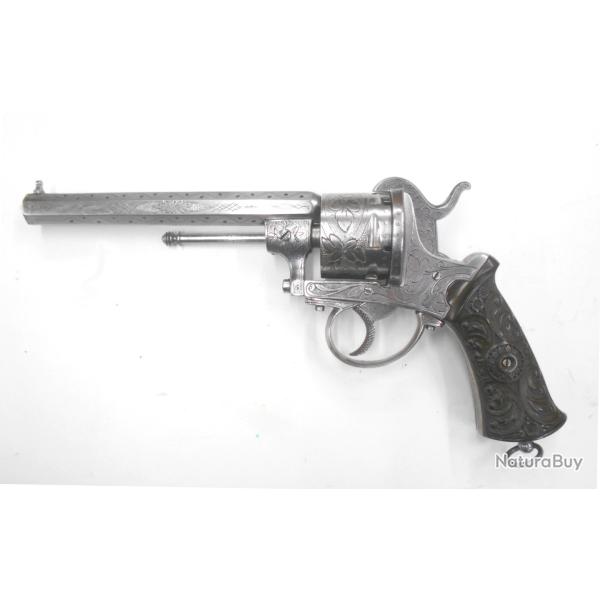 Tr�s beau revolver � Broche cal 12mm, fini par Lepage Moutier arquebusiers � Paris cat�gorie D