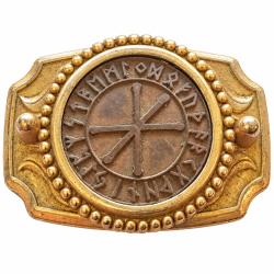 Boucle de Ceinturon Talisman Protection d'Odin Made in USA  60x40mm