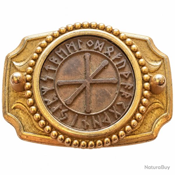 Boucle de Ceinturon Talisman Protection d'Odin Made in USA  60x40mm