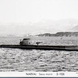 Carte postale ancienne sous-marin Narval 3-1928 - N&deg;8948