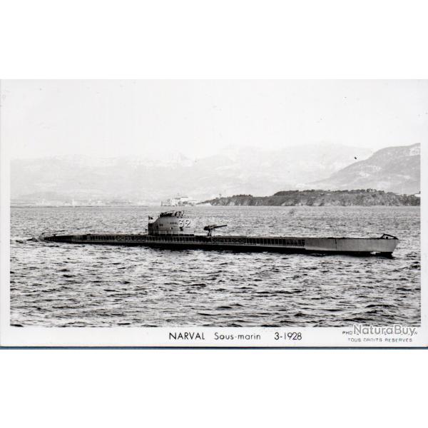 Carte postale ancienne sous-marin Narval 3-1928 - N�8948