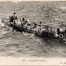 Carte postale ancienne 593 - Torpilleur-Vedette - N&deg;8954