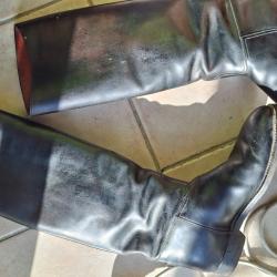 Paire de botte de cavalier ou motard en cuir