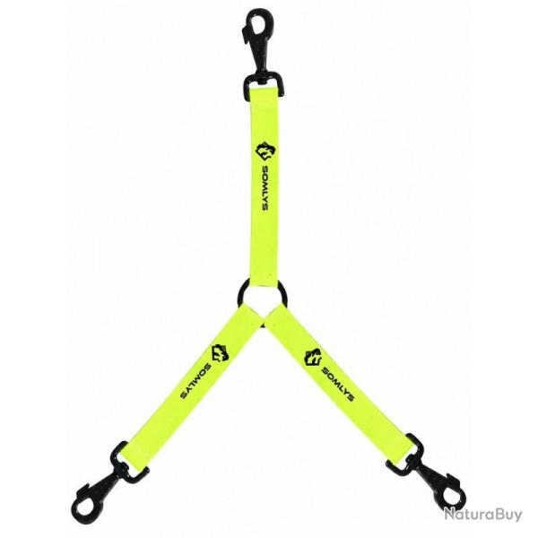 ACCOUPLE JAUNE POUR 3 CHIENS