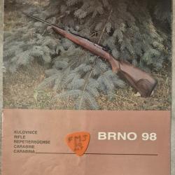 Notice pour carabine BRNO 98