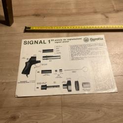Ancienne pub FICHE SIGNAL 1 BERETTA