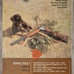Notice pour fusil BRNO 502. 1/2/3