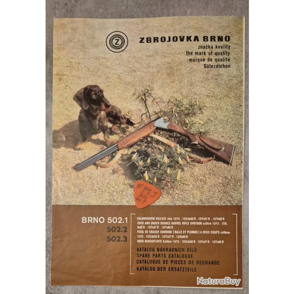 Notice pour fusil BRNO 502. 1/2/3