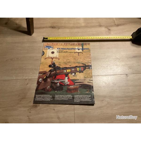 Ancienne pub livret ANSCHUTZ KK-Matchwaffen-