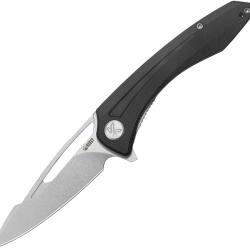 Couteau Pliant Kubey Merced Lame Acier 14C28N Manche G10 Noir Linerlock KUB345K