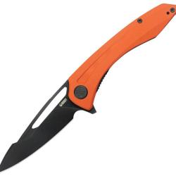 Couteau Pliant Kubey Merced Lame Acier 14C28N Manche G10 Orange Linerlock KUB345N