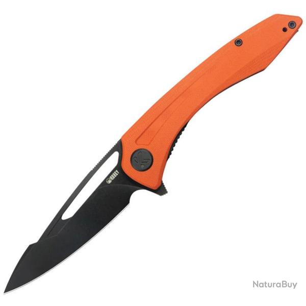 Couteau Pliant Kubey Merced Lame Acier 14C28N Manche G10 Orange Linerlock KUB345N