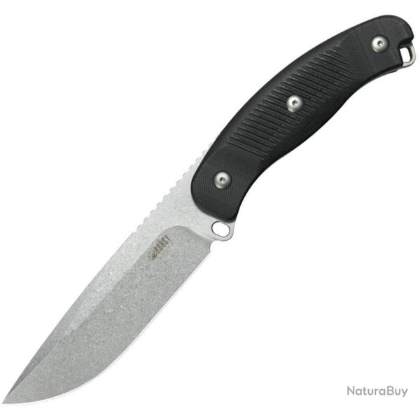 Couteau Fixe Kubey Bearcat Lame Acier 14C28N Drop Point Manche G10 Noir �tui Kydex KUB426A