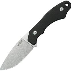 Couteau Fixe Kubey TLB I Lame Acier 14C28N Drop Point Manche G10 Noir &Eacute;tui Kydex KUB467A