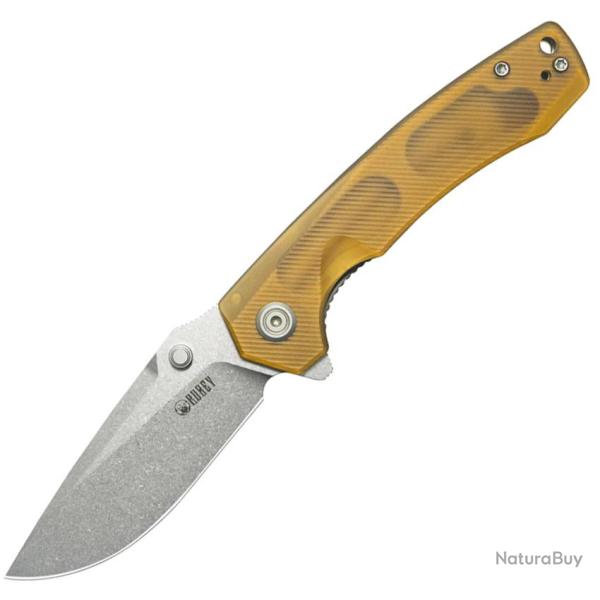 Couteau Pliant Kubey Calyce Lame Acier 14C28N Manche Ultem Linerlock KUB901R