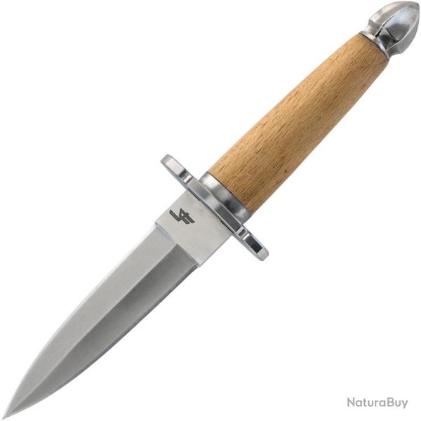 Couteau Fixe Legacy Arms Medieval Feast Lame Acier 5160 Manche Bois �tui Cuir KL0051