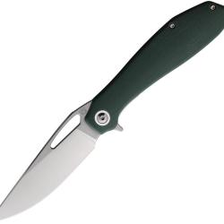 Couteau Pliant Luft Concepts BXTR Lame Acier D2 Manche G10 Vert Olive Linerlock LFTFA201