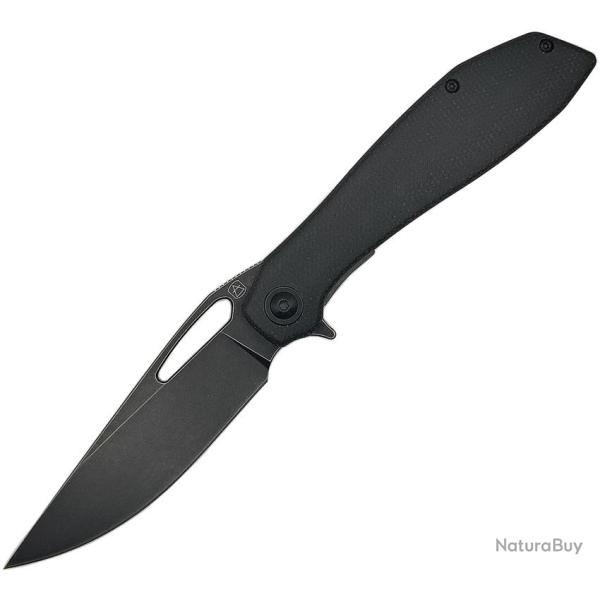 Couteau Pliant Luft Concepts BXTR Lame Acier D2 Manche Micarta Noir Linerlock LFTFA202