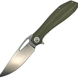 Couteau Pliant Luft Concepts BXTR Lame Acier D2 Manche Micarta Vert Linerlock LFTFA204