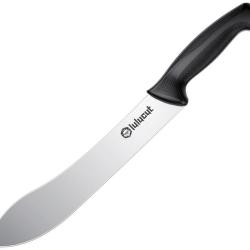 Couteau de Cuisine lulucut Premiumcut Butcher Lame Acier X50CrMoV15 Manche TPR Noir LL0101B10