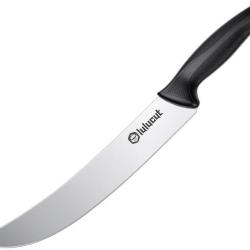 Couteau de Cuisine lulucut Premiumcut Butcher Lame Acier X50CrMoV15 Manche TPR Noir LL0103B10