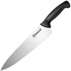 Couteau de Chef lulucut Premiumcut Lame Acier X50CrMoV15 Satin&eacute;e 25,4 cm Manche TPR Noir LL0201B10