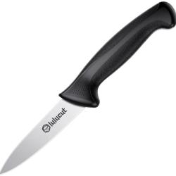 Couteau d'Office lulucut Premiumcut Lame Acier X50CrMoV15 Manche TPR Noir LL0801B03