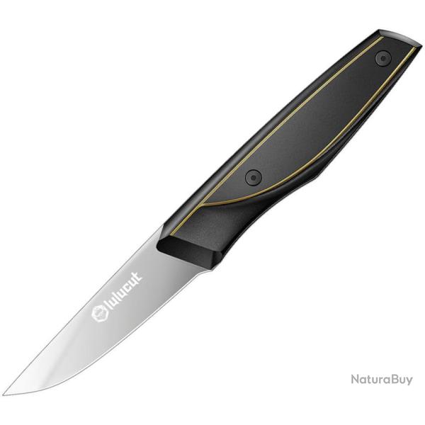 Couteau d'Office lulucut Meteorite 3.5-In Lame Acier X50CrMoV15 Manche ABS Noir LL0802B03