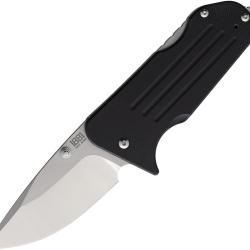 Couteau Pliant Main Street Broadway Lame Acier CPM-S45VN Drop Point Manche G10 Noir Lockback MMS007