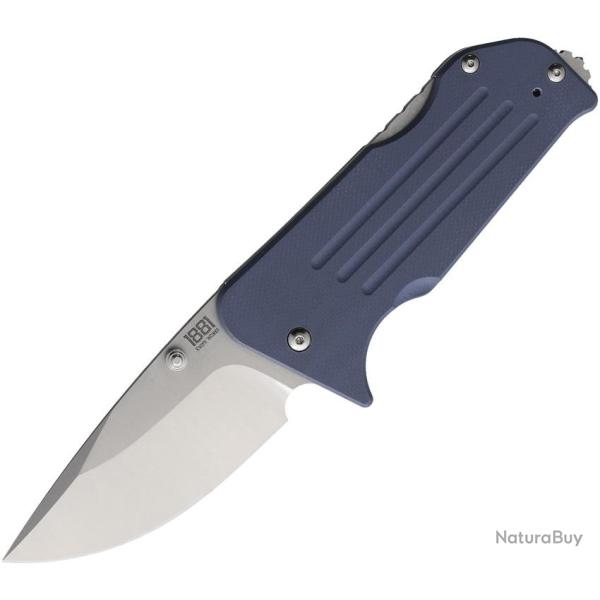 Couteau Pliant Main Street Broadway Denim Lame Acier CPM-S45VN Drop Point Manche G10 Lockback MMS011
