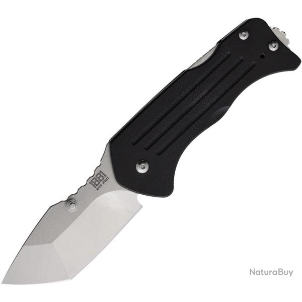 Couteau Pliant Main Street Lombard Lame Acier CPM-S45VN Tanto Manche G10 Noir Lockback MMS012