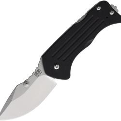 Couteau Pliant Main Street Lombard Lame Acier CPM-S45VN Drop Point Manche G10 Noir Lockback MMS013