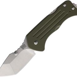 Couteau Pliant Main Street Lombard Lame Acier CPM-S45VN Tanto Manche G10 Vert Olive Lockback MMS014
