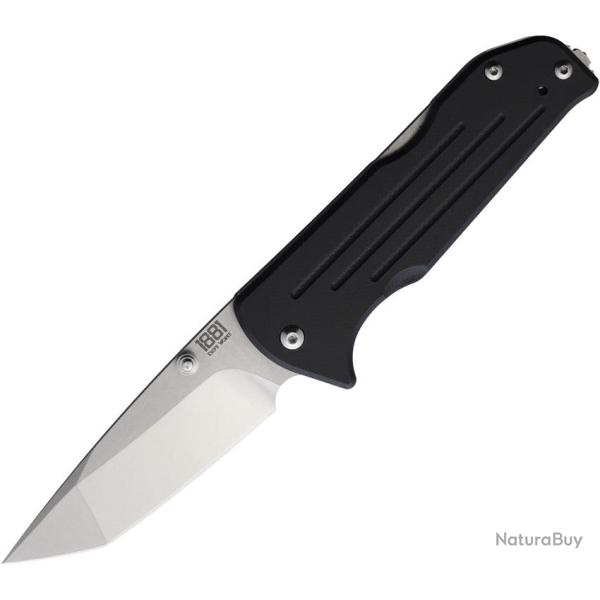Couteau Pliant Main Street Bourbon Lame Acier CPM-S45VN Tanto Manche G10 Noir Lockback MMS018