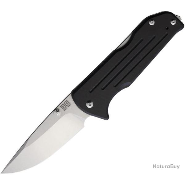 Couteau Pliant Main Street Bourbon Lame Acier CPM-S45VN Drop Point Manche G10 Noir Lockback MMS019