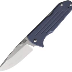 Couteau Pliant Main Street Bourbon Denim Lame Acier CPM-S45VN Drop Point Manche G10 Lockback MMS023