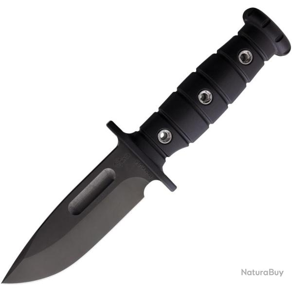 Couteau Fixe Main Street Luke Airman Lame Acier 1095 Clip Point Manche G10 Noir MMS024