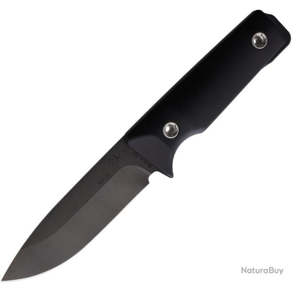 Couteau Fixe Main Street The San Lame Acier 1095 Drop Point Manche G10 Noir MMS026