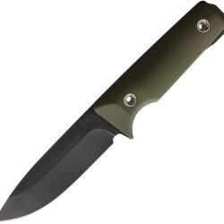 Couteau Fixe Main Street The San Lame Acier 1095 Drop Point Manche G10 Vert Olive MMS036