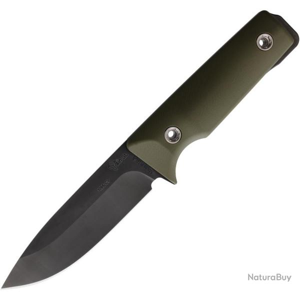 Couteau Fixe Main Street The San Lame Acier 1095 Drop Point Manche G10 Vert Olive MMS036