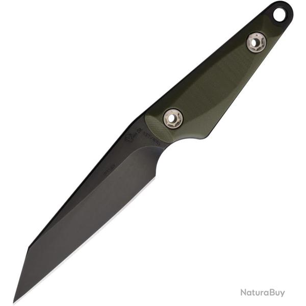 Couteau Fixe Main Street UDT Lame Acier 1095 Manche G10 Vert Olive MMS040